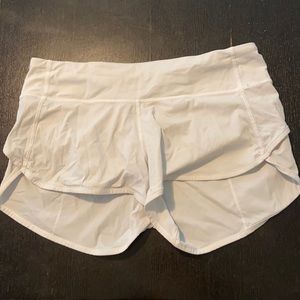 Lululemon 2.5 Inch Speed Up Short - White